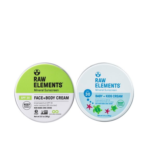 Protector Solar Raw Elements para Bebés y Niños SPF 30 Orgánico 85g