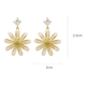 thumbnail image 3 of Aros Colgantes Flor De Luz Pasador De Plata S925 Dorado, 3 of 3