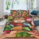 thumbnail image 2 of Tren de Dinosaurios Conjunto de sábanas temático, trío de piezas, cómodo y amigable con la piel, diseño único, regalo de decoración para el hogar para familiares, amigos y fans, 90 cm * 190 cm, 2 of 6