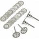 thumbnail image 2 of Disco de diamante de cupé, 20 piezas de mini discos de diamante de 22 mm para tronçonner con 4 piezas de mandriles Tiges para discos giratorios para herramientas Dremel rotativas de piedras preciosas, 2 of 5