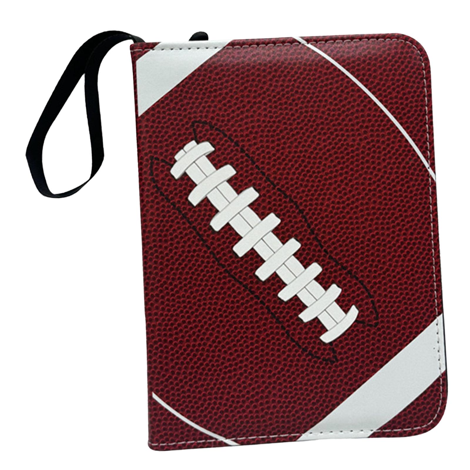 Bothyi - Carpeta De Tarjetas Base Organizador De 400 Tarjetas Coleccionista De Tarjetas Coleccionables De Pu Multiusos Borgoña Blanco