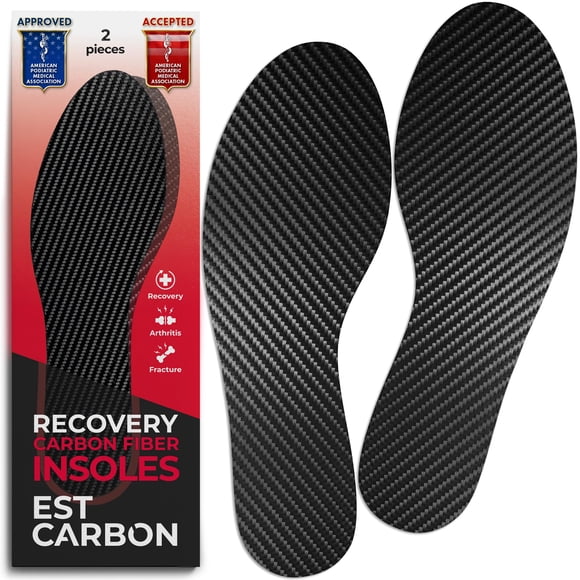 Plantillas ESTCARBON 1,6 mm para hombre talla 12‑12,5 (par de 2)