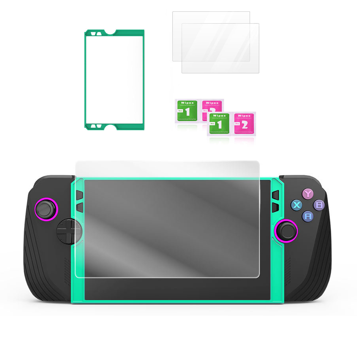 Genérico - Hd Tempered Film Lamination Tool Para Rog Ally X Gaming Console Accesorios-Transparente