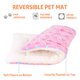 thumbnail image 3 of Colchoneta para jaula de perro Mora Pets 89x58 cm suave reversible rosa, 3 of 6