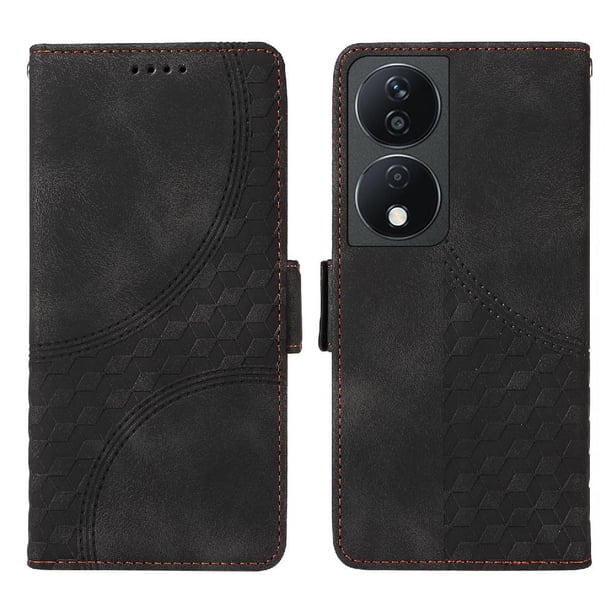 Carcasa FOXDOCK Honor X7B 4G de cuero PU, diseño acolchado clásico, protección contra caídas y rayones