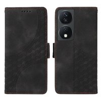 Carcasa Foxdock Honor X7B 4G De Cuero Pu, Diseño Acolchado Clásico, Protección Contra Caídas Y Rayones