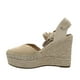 thumbnail image 3 of Sandalia con amarre Beige Danicolle, 3 of 6