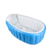 thumbnail image 1 of Bañera inflable plegable para bebés con bomba de aire, celeste, 1 of 3