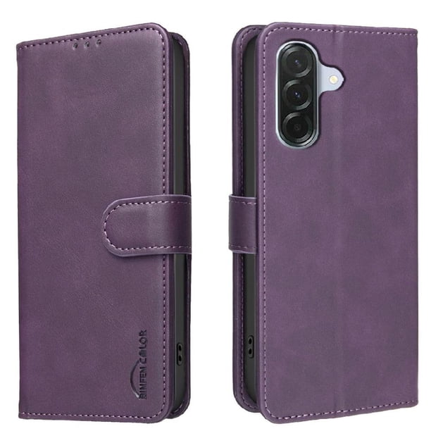Funda Billetera para Samsung Galaxy S26 Pro Protección RFID y Soporte Ajustable Morado