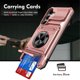 thumbnail image 1 of Para Samsung Galaxy A26 5G / Galaxy A17 5G Funda de Teléfono con Soporte de Anillo para Dedo y Pata de Apoyo, Ranuras para Tarjetas, Resistente a Golpes, Resistente, Protectora, Compatible con, 1 of 7