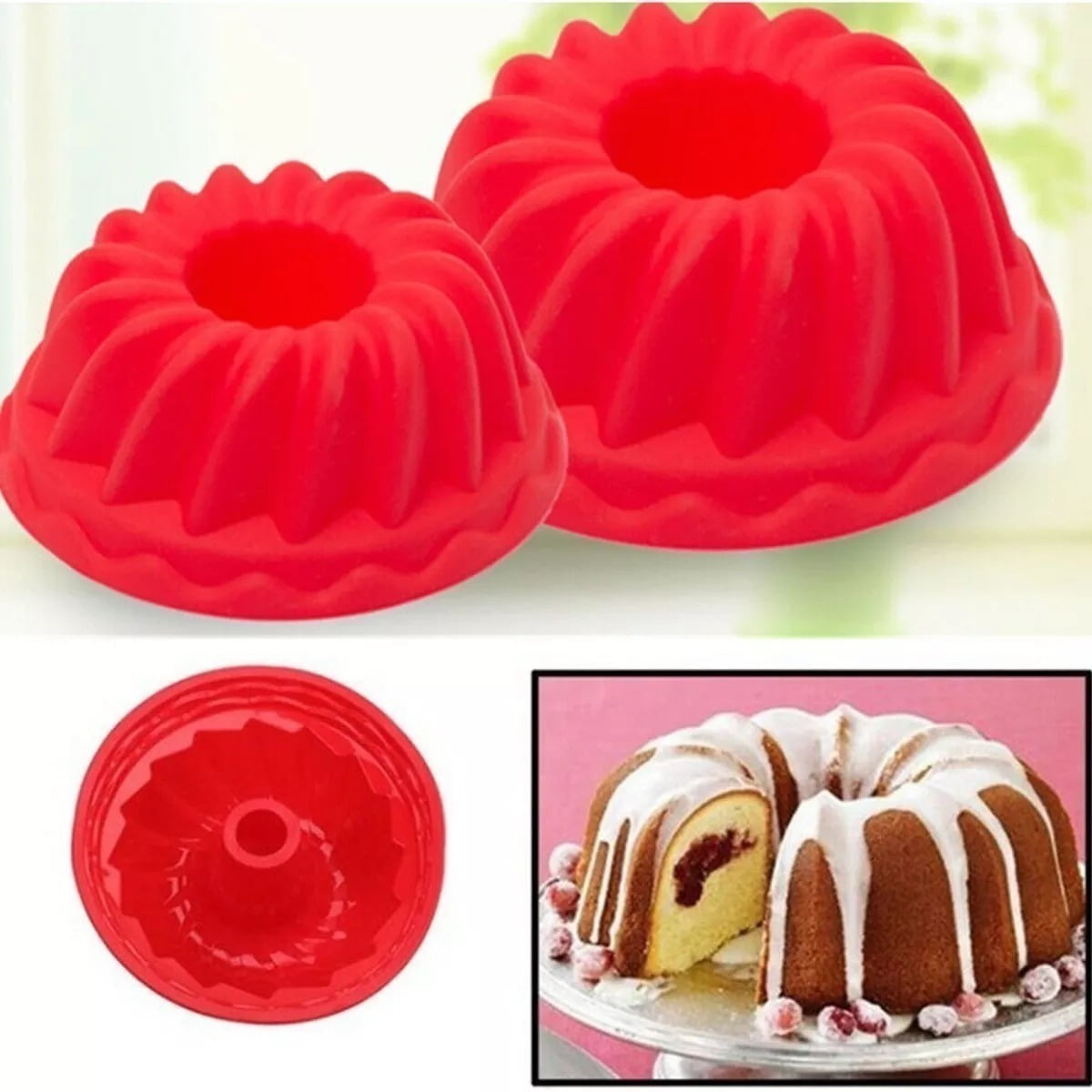 Genérico - Molde De Silicona Para Queque 25 Cm