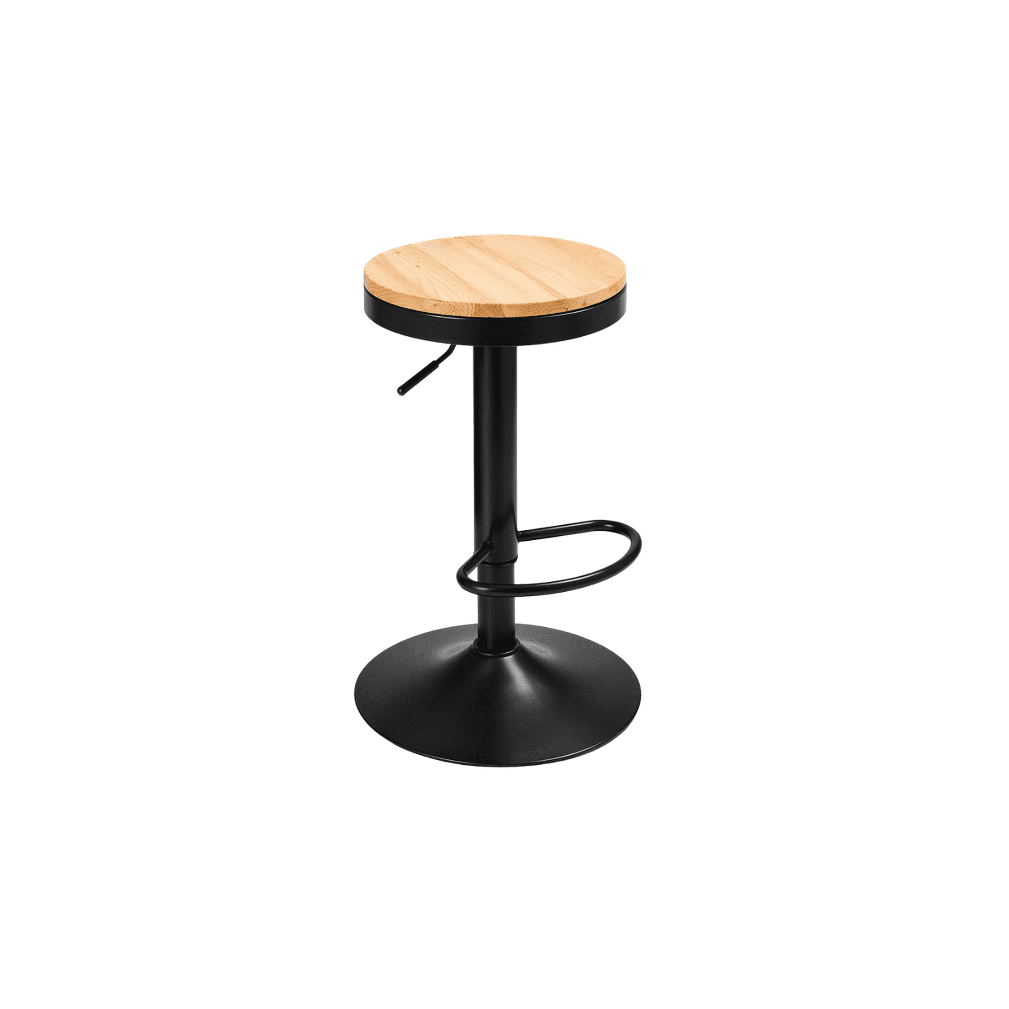Taburete Ajustable Industrial Design - Negro