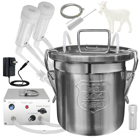 Máquina de ordeña de cabras Hantop 6 L 110 V/220 V con bomba de pulsación