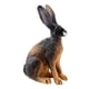 thumbnail image 5 of Figura De Conejo Realista Zoológico Modelo De Animales De Granja Juguetes De Ense?anza Decoración De Mesa En Cuclillas Marrón Negro, 5 of 5
