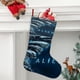 thumbnail image 2 of Alien Tema: Calcetines de Navidad, fino lino blanco para colgar en escaleras y chimenea, decoración navideña para el hogar, regalo de Navidad. 45cm × 32cm, 2 of 5