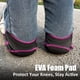 thumbnail image 5 of Rodilleras KneeCradle para trabajo para mujer/hombre, rosa, talla S, 5 of 6