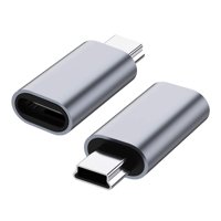 Adaptador Usb C A Mini Usb 2.0 Jxmox Tipo C Hembra A Mini Usb 2.0 Macho (Paquete De 2)