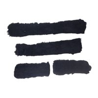 Magideal - 4 Piezas Protectores Para Jaquima Envolturas De Comodidad Fundas De Repuesto Tubos De Felpa De Fácil Colocación Para La Protección Del Caballo Adecua Negro