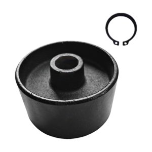 Ioensy - Rueda Para Gato Hidráulico De Suelo, Robusta Y Estable, Profesional, Universal, De Metal, Repuesto Para Rueda, Orificio De 88 Mm, 18 Mm