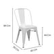 thumbnail image 3 of Silla Tolix Blanca Mate para Terraza, 3 of 4