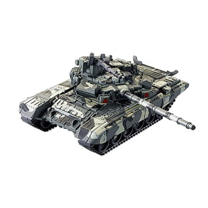 Bothyi - Adorno De Modelo De Tanque T90 A Escala 1/48, Camión Cisterna 4D Para Niños Y Niñas.