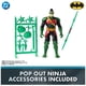 thumbnail image 2 of Set de figuras de acción Batman Ninja Strike 6 de DC Comics, paquete de 3, 2 of 8
