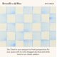 thumbnail image 3 of Bandeja de 2 niveles MacKenzie-Childs Sky Check azul claro, 3 of 6