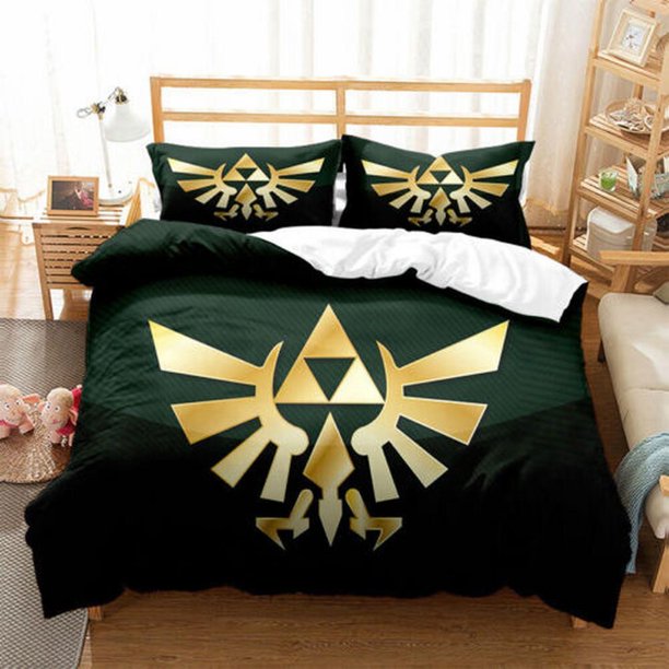 Legend of Zelda Gift C Quilt Duvet Cover Set Bedding Bed Linen Bedroom Decor3-Piece Bedding Set