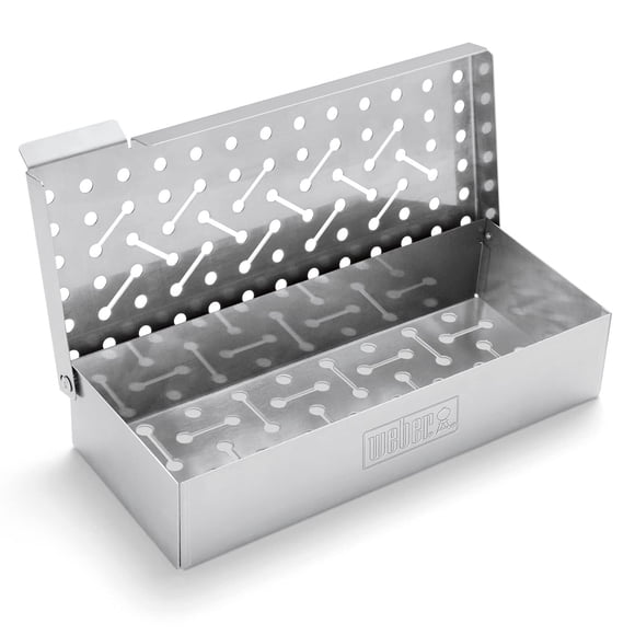 Caja para ahumar Weber Universal de acero inoxidable 9,8 x 4,5 x 2 cm