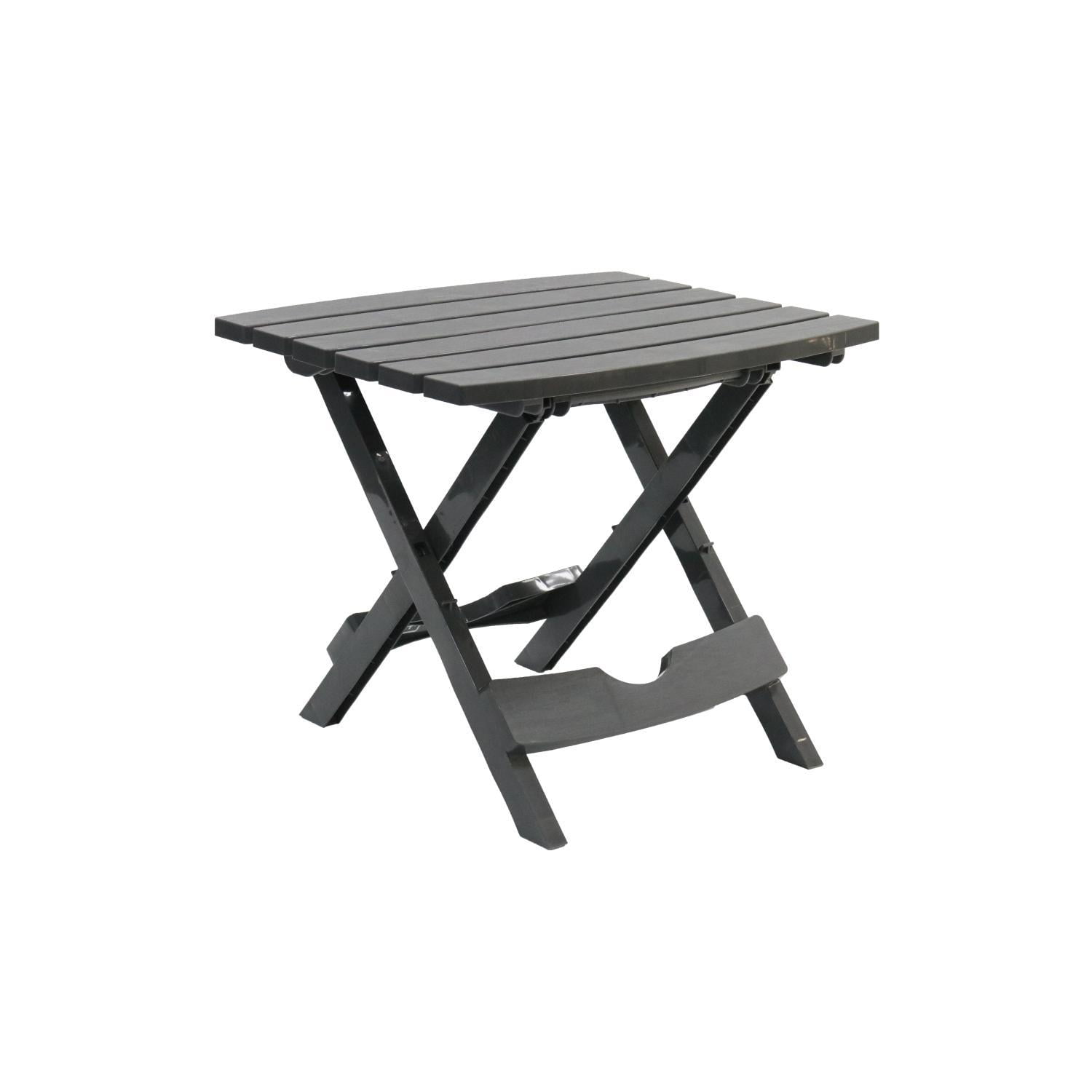 Mesa Auxiliar Plegable Plástica Diseño Madera Gris Northwest