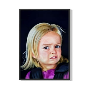 Creango - Cuadro Poster Enmarcado Meme Chloe Decorativo