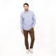 thumbnail image 4 of Camisa Oxford Listada Slim Fit celeste 2XL, 4 of 5