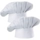 thumbnail image 1 of Hyzrz Chef Hat Set of 2 Pack Adult Adjustable Elastic Baker, 1 of 3