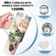 thumbnail image 5 of Los Siete Pecados Capitales Vaso aislado de acero inoxidable con asa, diseño temático, regalo para familia, amigos y fans; incluye pajita y encaja en el portavasos estándar, 40 oz, 5 of 6
