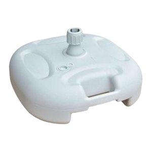 Magideal - Soporte De Base De Paraguas De Servicio Pesado Sombrilla De Peso De Reemplazo Parasol Base De Soporte De Paraguas Lleno De Agua Para Pesca Jardín Césp Blanco