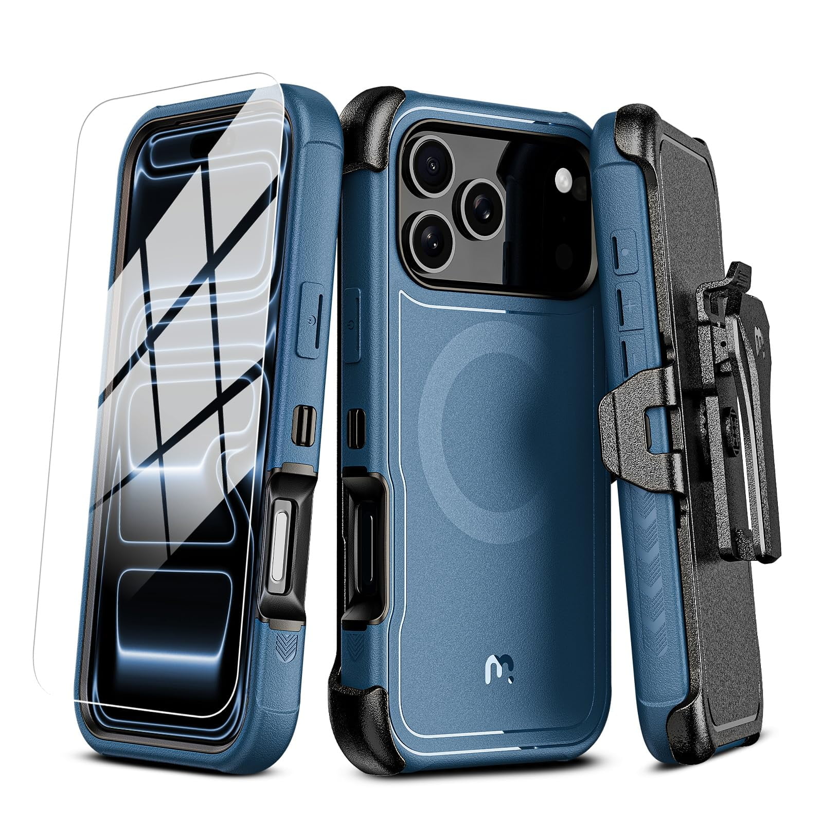 Funda Para Teléfono M Mybat Pro Maverick 17 Pro Max Con Funda Para Cinturón