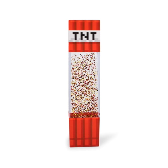 Lámpara Ukonic Motion con purpurina, bloque TNT para Minecraft, 30 cm de altura