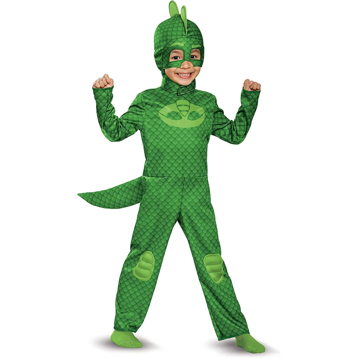 Traje Oficial Pj Masks Gekko Disguise Talla Xl 14-16