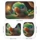 thumbnail image 3 of Loro-theme 4-Piece Shower Curtain Set with Rugs, Waterproof Bathroom Decor Set Includes Bath Mat, U-Shaped Rug, Toilet Lid Cover and Curtain with Hooks, 3 of 6