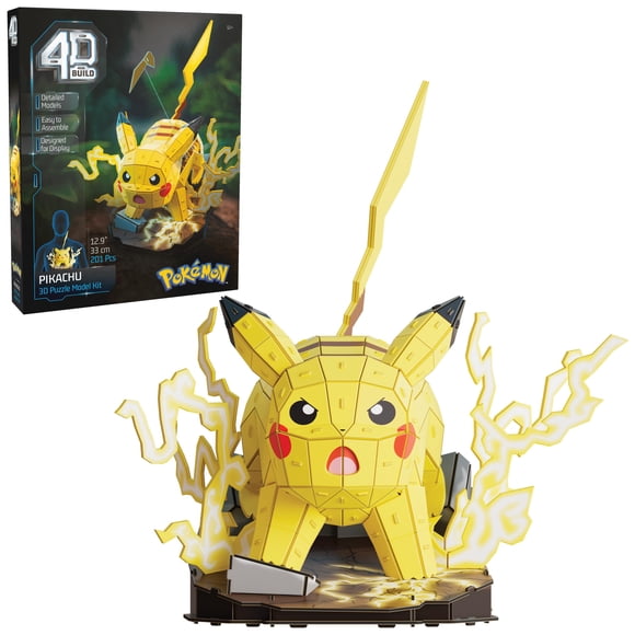 Kit de maqueta 3D de Pikachu 4D Build, 201 piezas