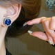 thumbnail image 3 of Conjunto de collar y pendientes con diamantes cuadrados, moderno, de lujo, con cadena de clavícula, personalizado y de alta sensibilidad., 3 of 5