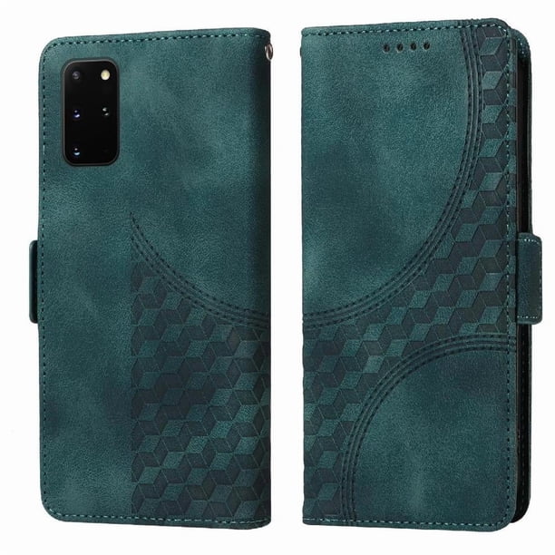 Carcasa FOXDOCK Samsung Galaxy S20 Plus de cuero PU, diseño acolchado clásico, protección contra caídas y rayones