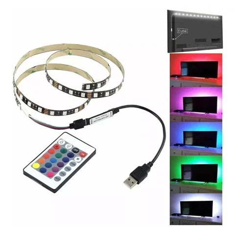 Center Web - Cinta Rgb Para Tv Tira Led Usb