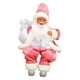 thumbnail image 1 of Figura De Papá Noel Sentado Decoración Navide?a Para Mesa De Chimenea De Interior 20x10x10 Cm Rosa, 1 of 5
