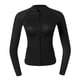 thumbnail image 3 of Chaqueta De Traje De Neopreno De 2 Mm Para Mujer UPF 50+ Protector De Erupción De Manga Larga Negro M, 3 of 5