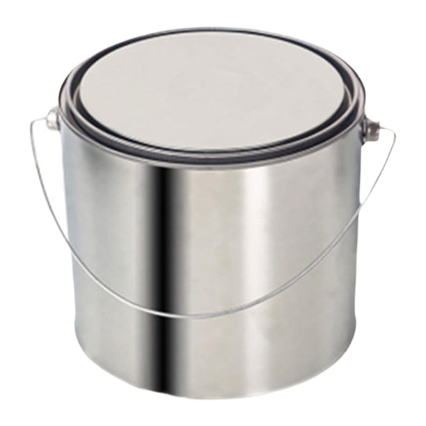 Lata de pintura vacía, cubo de pintura, cubo de pintura de Metal portátil multiusos, contenedor de pintura para barniz de pintura, artesanía para mejo 5 litros