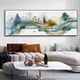thumbnail image 2 of 1pc Frameless Abstract Landscape Wall Art Canvas Paintings Modern Gold Herd Deer Poster Print Picture For Home Decor, No Frame, 2 of 4