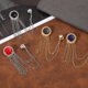 thumbnail image 4 of Uxcell Gem Chain Brooch Pins, Broches de Cadena Colgante para Traje, Insignia de Cristal con Borla para Cuello de Camisa, Tuxedo, Bufanda para Mujeres y Hombres, Tono Dorado (Rojo), 4 of 7