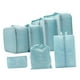 thumbnail image 1 of 7 Piezas Cubos De Embalaje Portátiles Organizadores De Viaje Para Cosméticos De Viaje Zapatos Azul Claro, 1 of 5