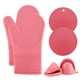 thumbnail image 1 of Juego de guantes de cocina COOK WITH COLOR de silicona, 6 piezas, resistentes al calor, 1 of 9